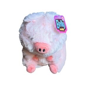 Nanco Belly Buddies Pink Plush Pig Collectible Stuffed Animal Toy Kids